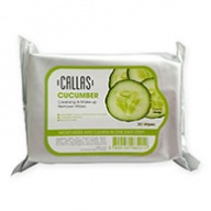 Callas Cucumber Cleansing and Make Up Remover Wipes 30s