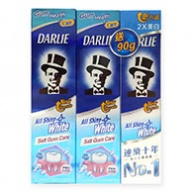Darlie All Shiny White Salt Gum Care Mint Toothpaste 2x140g+90g