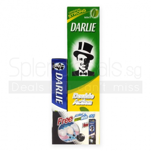 Darlie Double Action Toothpaste 225g + Charcoal Clean Mint 40g
