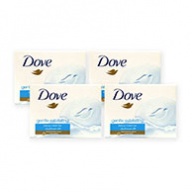 Dove Soap Bar - Gentle Exfoliating Beauty Cream Bar 100g x 4s