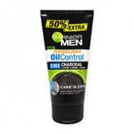 Garnier MEN Oil Control 3 in 1 Charcoal - Wash+Scrub+Mask 150ml
