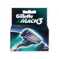 Gillette Cartridges - Mach 3 Blades  4s