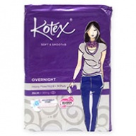 Kotex Sanitary Pads - Soft and Smooth Overnight Wing 28cm Heavy Flow 14s