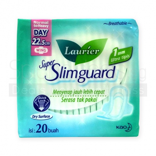 Laurier Sanitary Pads - Super Slimguard 22.5 cm Wings 20s