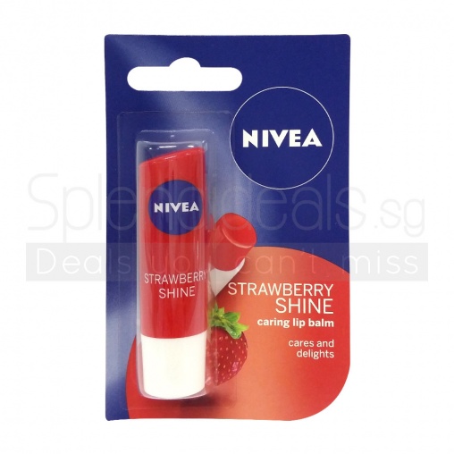 Nivea Lips Balm - Strawberry Shine 4.8g