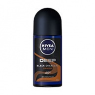 Nivea MEN Deodorant Roll On - Deep Black Charcoal Espresso 50ml