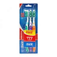 Oral-B Toothbrush - All Rounder 123 3-Way Clean - Soft 3s
