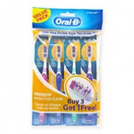 Oral-B Toothbrush - All Rounder 123 Micro Thin Clean - Extra Soft 40  4s