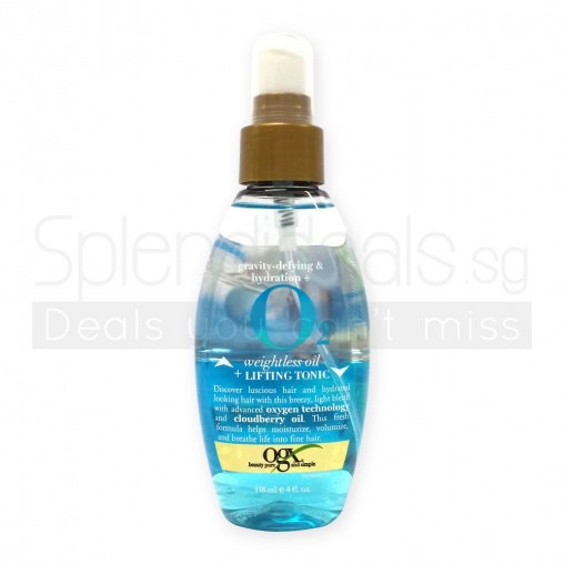 OGX Gravity Defying and Hydrating + O2 Weightless Oil Lifting Tonic 118ml