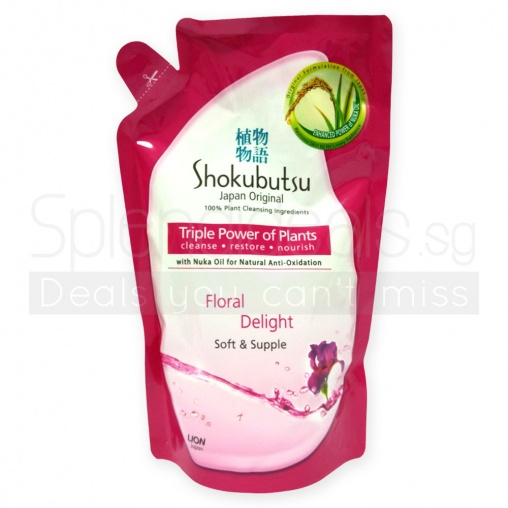 Shokubutsu Floral Delight Soft & Supple Body Foam Refill 550g