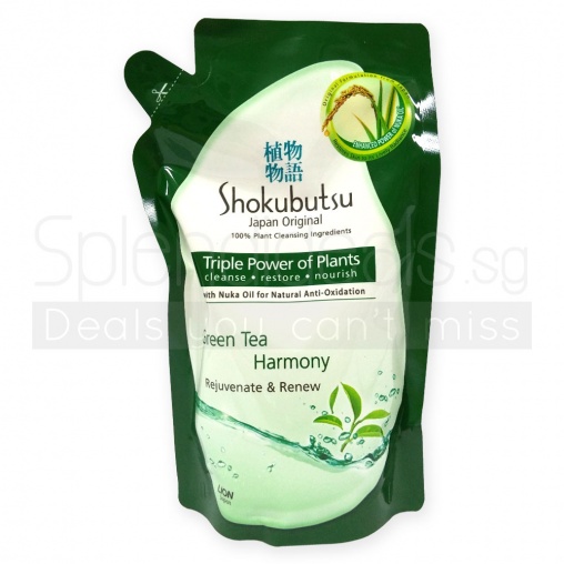 Shokubutsu Green Tea Harmony Rejuvenate & Renew Body Foam Refill 550g