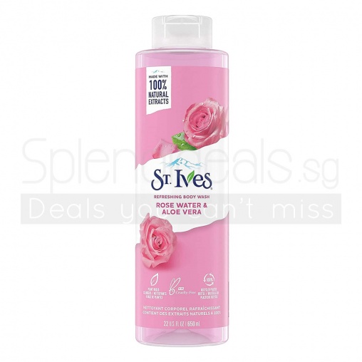 St Ives Body Wash  - Rose Water and Aloe Vera 650ml
