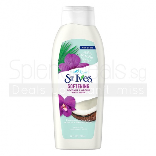 St Ives Body Wash - Soft & Silky With Coconut & Orchid 709ml