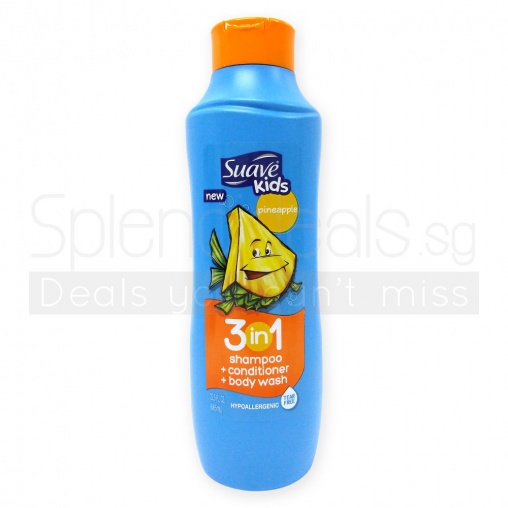 Suave Kids Pineapple 3 in 1 Shampoo & Conditioner & Body Wash 665ml