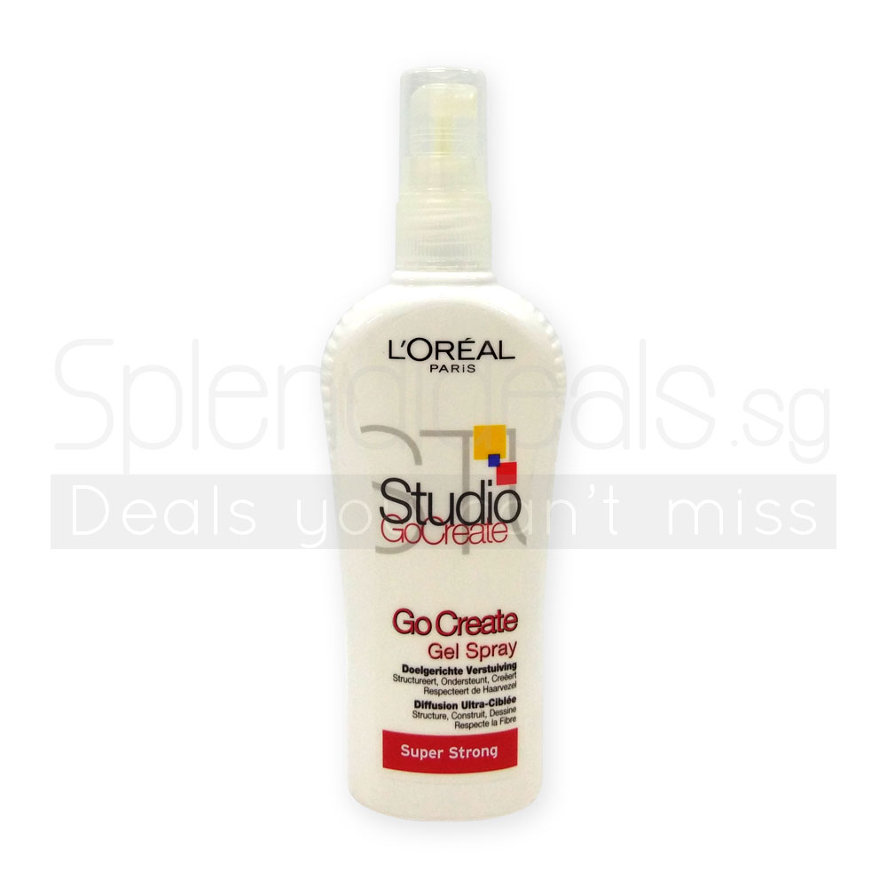 Hair Styling | Loreal Studio Line Go Create Super Strong Gel Spray 150ml