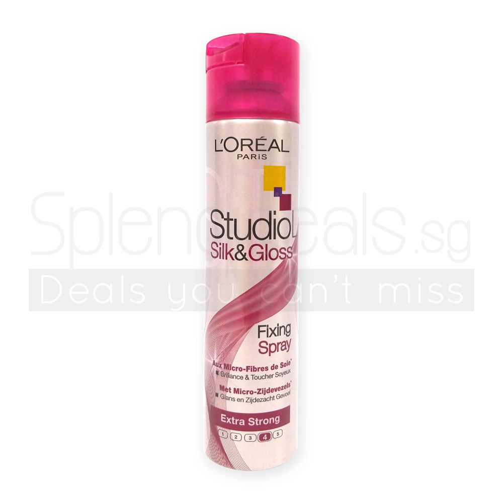 Hair Styling | Loreal Studio Line Silk & Gloss Extra Strong Fixing Spray  250ml
