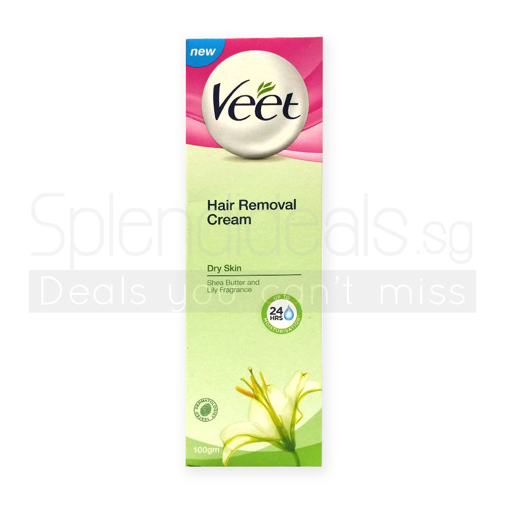 Hair Remover  | Veet Hair Remover Cream With Shea Butter &  Lily Fragrance for Dry Skin 100ml