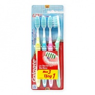 Colgate Toothbrush - Extra Clean - Reaches Back Teeth  4s