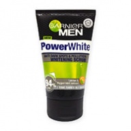 Garnier MEN Facial Scrub - Power White Anti Dark Spot & Pollution Whitening 100ml