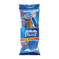 Gillette Razors - Blue II PLUS Disposable - Chromium Coating (5s)