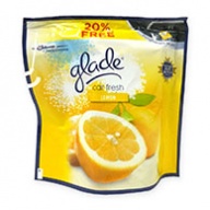 Glade Car Fresh Lemon Air Freshener 70g +15g