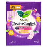 Laurier Sanitary Pads - Double Comfort Active Day Non Wing 28s