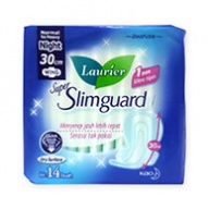 Laurier Sanitary Pads - Super Slimguard 30 cm Wings 14s