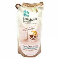 Shokubutsu Monogatari Oat Milk and Shea Butter Shower Cream Refill 500ml
