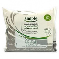 Simple Facial Cleansing Wipes - Regeneration Age Resisting 25 Wipes
